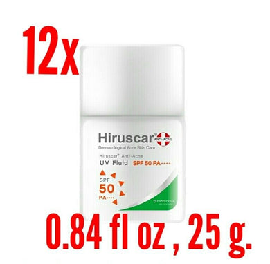 12x Anti Acne UV Fluid SPF50 / PA ++++ Sun Protection UVA / UVB Sunscreen Cream