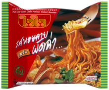 Load image into Gallery viewer, Wai Wai Instant Noodles Clams Hoi Lai Pad Cha Thai Flavor Spicy Sweet 60g