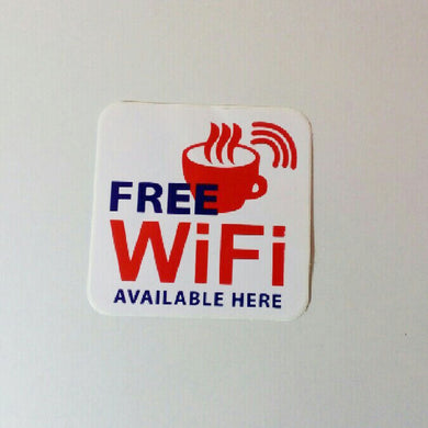 FREE WIFI Sticker Funny Label Joke Prohibition & Warning Funny Signs