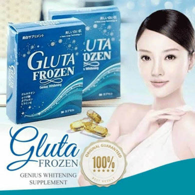 Gluta Frozen Genius Radiance Smooth Soft Aura Skin Capsule Original 30 Licaps