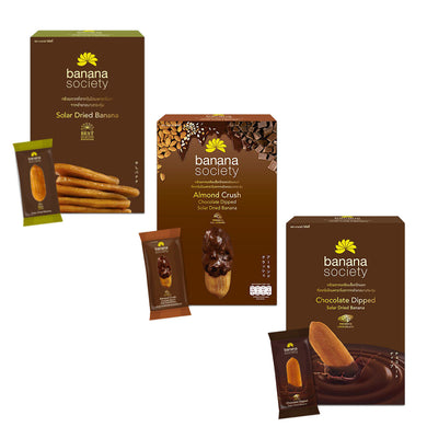 Solar Dried Banana Snack Thai Fruit Natural Soft Delicious Food Party Dried