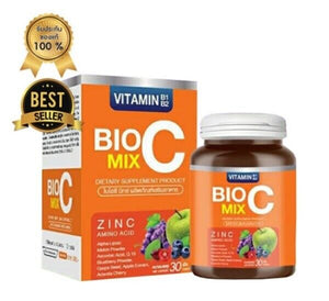 10 BOX BIO C MIX Vitamin C 1000mg Skin Lightening Body Anti-Aging Antioxidant