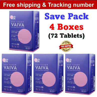 4x Vaiva by Pichlook Skin Boosting Vitamins Clear Acne Reduce Freckles (72 Caps)