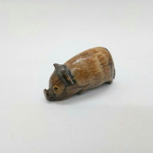 Load image into Gallery viewer, PIG Sculpture Decor Water Buffalo Horn Fortune Carved Happiness Lucky V.22
