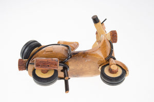 Wood Carved handmad MINI Motorcycle Vintage Art Decor Collectible handmade