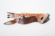Load image into Gallery viewer, Giraffe Woodwork Decor Sculpture Wood Carving Animal Head Face Wall Craft Art