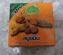 Load image into Gallery viewer, 12x JAM Turmeric Soap Turmeric Gluta Collagen All Natural Herbal Extract Healthy