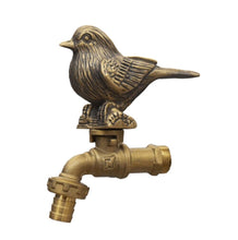 Load image into Gallery viewer, Brass Garden Tap Faucet Bird Spigot Antique Vintage Water HomeDecor Yard Outdoor