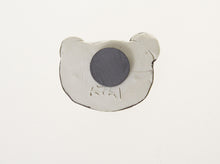 Load image into Gallery viewer, Animal Ceramic Figure Magnet Cute Bear Handmade Mold Painted Teddy Brown Design