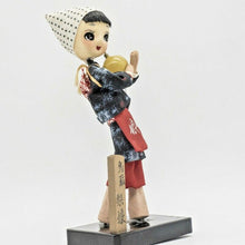 Load image into Gallery viewer, Japanese Wooden KOKESHI Doll Traditional Woman Girl Mini Carved Ship with Track