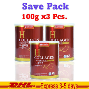 3x Amado H Collagen Tripeptide Vitamin C SOD Antioxidant From France 100g