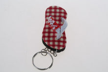 Load image into Gallery viewer, MINI SANDAL Key Chain Fabric ver.2 fancy Idea Handcraft Keyring Lighter Holders