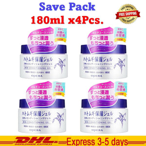 4x Hatomugi Skin Conditioner Gel Add Moisture Deeply Natural Oil Free Not stick