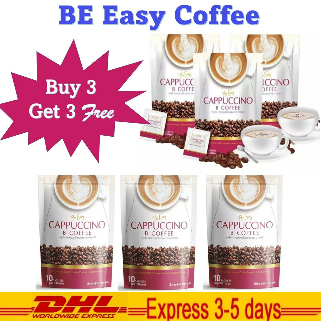 BUY 3 GET 3 Be Easy B Coffee Cappuccino Instant Diet Weight Loss Detox Slimming