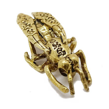 Load image into Gallery viewer, Golden insect Brass Amulet Miniature Talisman Love Charm Magic Thai Pendant