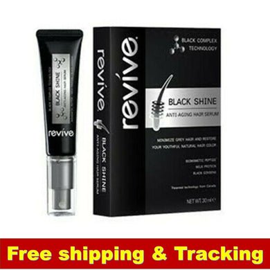 Revive Black Shine Anti-Aging Hair Serum Hoary White Gray Hair Problem 30ml