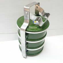 Load image into Gallery viewer, Thai Enamel Tiffin Lunch Box Food Carrier Container Pinto Bento Enamelware