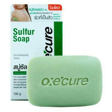 Load image into Gallery viewer, 3x Oxe&#39;Cure Sulfur Soap Clean and Reduce Acne Treatment on Back Chest Skin 100g