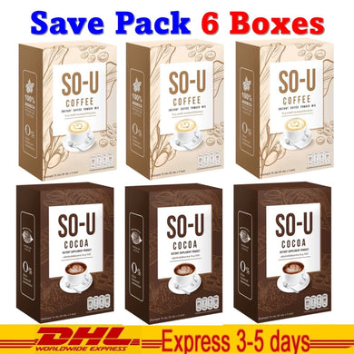 6x SO U COCOA COFFEE Drink Weight Control Speed Up Metabolism Burn Excretion