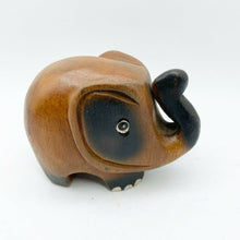 Load image into Gallery viewer, Wooden Elephant Wood Carved Figurine Handmade Home Decor Thai Gift Toys