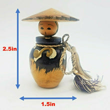 Load image into Gallery viewer, Japanese Kokeshi Wooden Sosaku Doll Rare Hand Painted Craft Vintage Cute