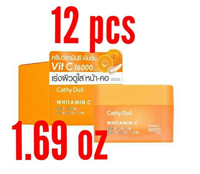 12x Whitamin C Day Cream Whitening UV Protection Brightens Nourishing Skin 1.69o