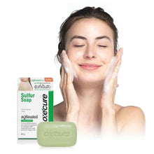 Load image into Gallery viewer, 3x Oxe&#39;Cure Sulfur Soap Clean and Reduce Acne Treatment on Back Chest Skin 100g