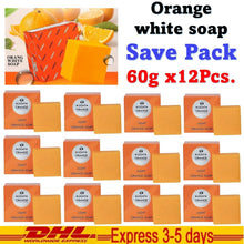 Load image into Gallery viewer, 12x Light Orange Soap Vitamin C AHA Citrus Fruit Acids Scars Reduce Dark Spots