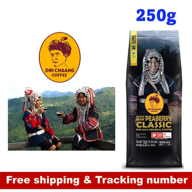 Doi Chaang Thailand Coffee Whole Bean Peaberry Classic Premium 100% Arabica 250g