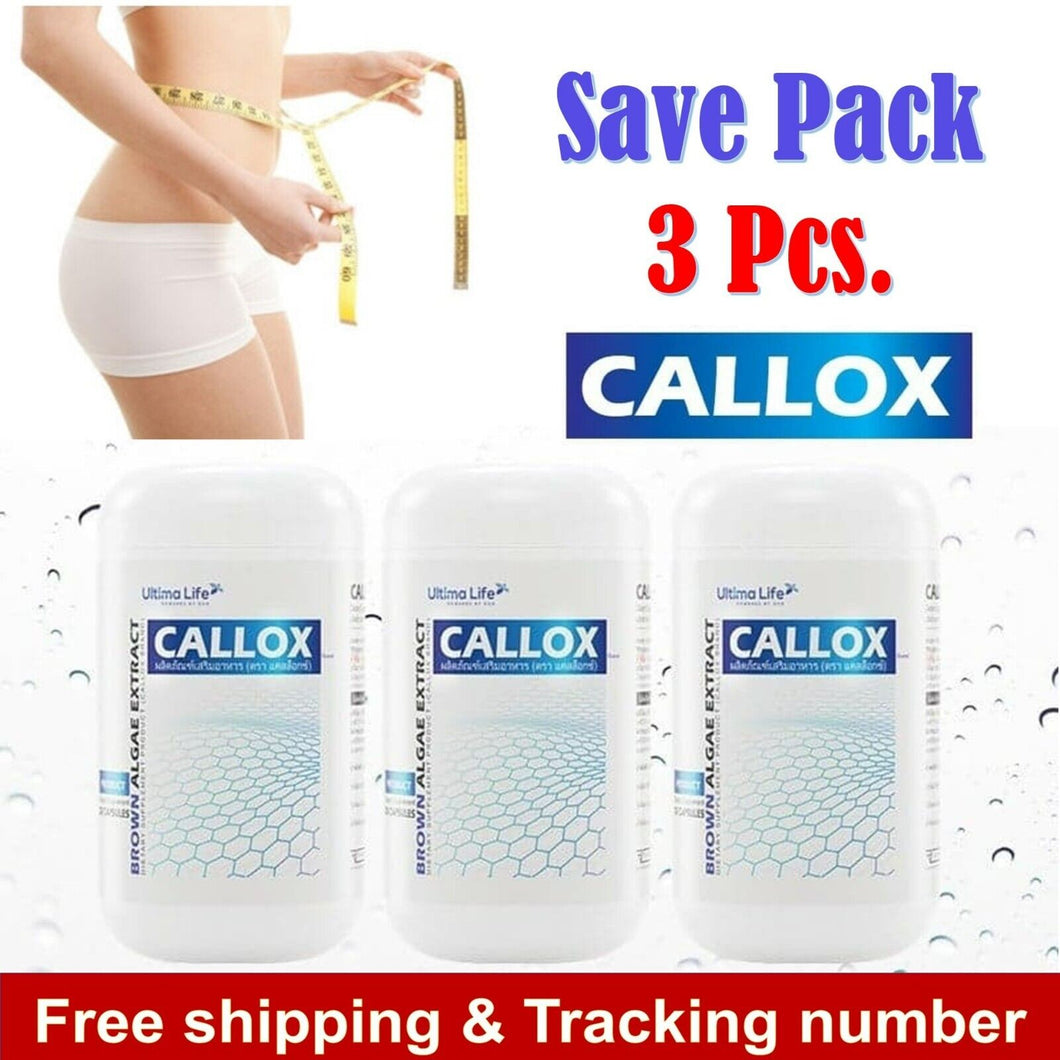 3 x CALLOX Weight Management Fat Burn Block Diet Slim Shape Body 30 Capsules