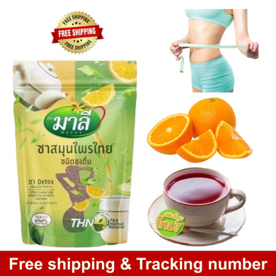 Malee Tea Detox Thai Herbal Instant Tea Detox Cleanse Colon Weight Control 150 g