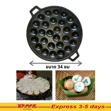 28 Holes Thai Kanom Krok Coconut Dessert Baking Pan Steel Kitchen Tools