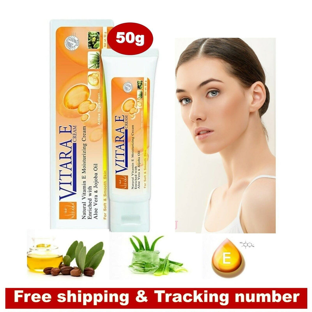 VITARA-E Natural Vitamin E Moisturizing Cream for Soft and Smooth Skin 50g