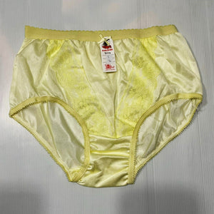 x6 Women Panties Nylon Hi Briefs Vintage Style Sissy Knickers Underwear Size L