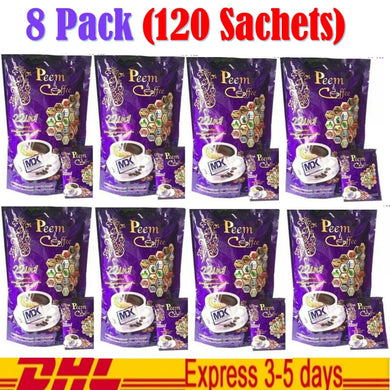 8x PEEM HEALTHY COFFEE Arabica Low Sugar Herbs 39 in 1 Instant Mix Powder Drink
