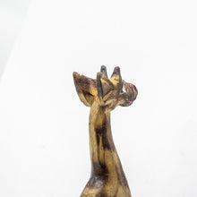 Load image into Gallery viewer, Carved Giraffes Set Wood Hand Crafted Statue Figurine Gift (Set of 3)