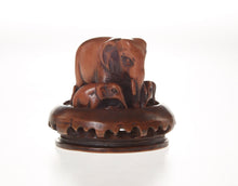 Load image into Gallery viewer, Elephant Herd Carving Resin Set Collectible Decor Figurine Statue Base Pan Tray
