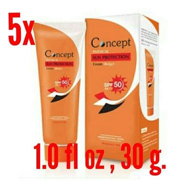 5x Sun Protection Cream SPF 50 PA +++ Best Sun screen UVA UVB Beige Smooth Skin
