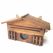 Load image into Gallery viewer, Mailbox Made From Teak Wood For Attach Front of House Strong &amp; Durable Letters