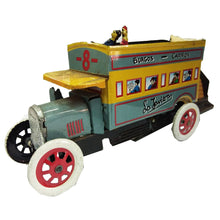 Load image into Gallery viewer, Bus Tin Toy Vintage Collectible Clockwork Tin Toy Decor Gift