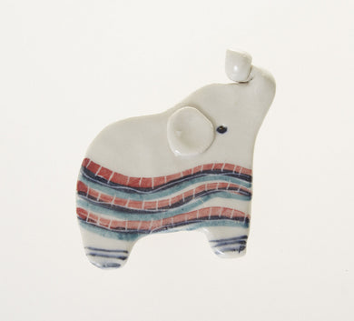 Elephant Fridge Magnet Ceramic Hand Shaped Cute Animal Collectible Home Decor