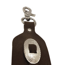 Load image into Gallery viewer, Leather Cowboy Key Chain Costume Idea Handcraft Keyring Fire Gift Accessory