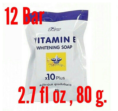 12x Skin Whitening Lady Vitamin E Lightening Collagen Soap Dark Spot Corrector