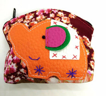 Load image into Gallery viewer, Elephant Mini Cute V11 Purse Sewing Handmade Fabric Thai style colorful pattern