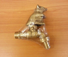 Load image into Gallery viewer, Brass Garden Tap Faucet Mouse Rat Antique Spigot Vintage Water Outdoor Living