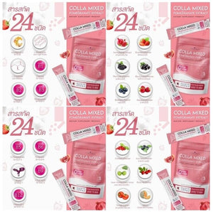 24 Mixed Pomegranate extract + 24 Zinc Mixed Gotu Kola Nourishing Skin Freshness