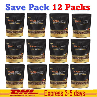 12x Blazo Instant Coffee Premium Arabica Non-Fat Slimming Shape Weight Control