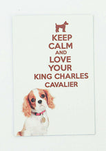 Load image into Gallery viewer, KEEP CALM KING CHARLES pic Design Vintage Poster Magnet Fridge Collectibles