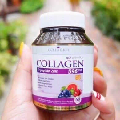 1pc Colla Rich Supplements Collagen Tripeptide Zinc Healthy Body Skin Anti Aging