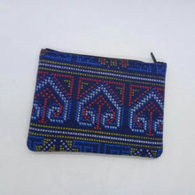 Load image into Gallery viewer, Purse Thai style Black Blue Elephant Fabric Handmade pattern animal charm gift